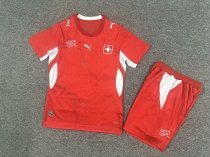 Switzerland  Home Kids Fans 1:1 Quality Soccer Jersey 26-27 (2026)