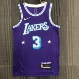 Los Angeles Lakers City Edition 75 Year  Prople #3 DAVIS 1:1 Quality NBA Season Jerseys 2022