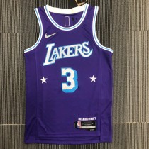 Los Angeles Lakers City Edition 75 Year  Prople #3 DAVIS 1:1 Quality NBA Season Jerseys 2022