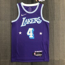 Los Angeles Lakers City Edition 75 Year  Prople #4 RONDO 1:1 Quality NBA Season Jerseys 2022