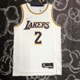 Los Angeles Lakers  75 Year  White  #2 IRVING 1:1 Quality NBA Season Jerseys