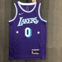 Los Angeles Lakers City Edition 75 Year  Prople #0 WESTBROOK 1:1 Quality NBA Season Jerseys 2022