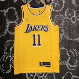 Los Angeles Lakers  75 Year  Yellow #11 IRVING 1:1 Quality NBA Season Jerseys