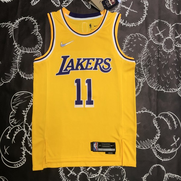 Los Angeles Lakers  75 Year  Yellow #11 IRVING 1:1 Quality NBA Season Jerseys