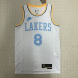 Retro  Los Angeles Lakers White  #8 BRYANT 1:1 Quality NBA Season Jerseys  2023