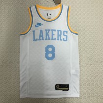 Retro  Los Angeles Lakers White  #8 BRYANT 1:1 Quality NBA Season Jerseys  2023