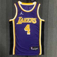 Los Angeles Lakers  75 year Jordan Pruple #4 RONDO 1:1 Quality NBA Season Jerseys
