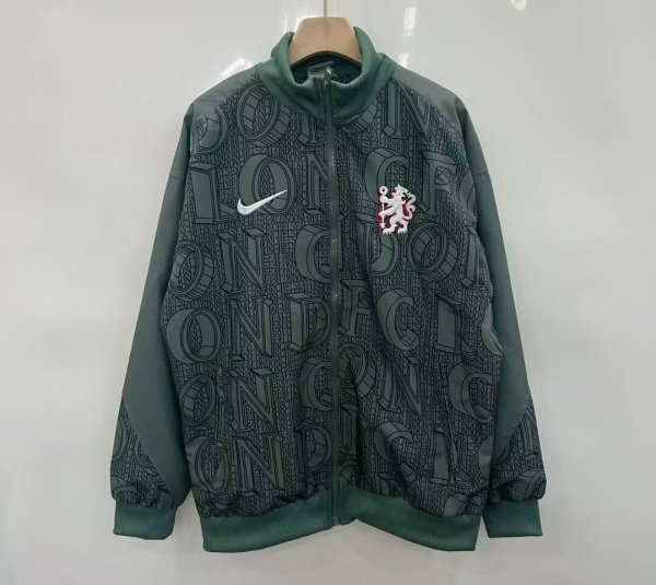 Chelsea  Windbreaker  Green  1:1 Quality Soccer Jersey  25-26