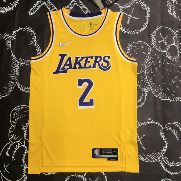 Los Angeles Lakers  75 Year  Yellow #2 IRVING 1:1 Quality NBA Season Jerseys