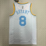 Retro  Los Angeles Lakers White  #8 BRYANT 1:1 Quality NBA Season Jerseys  2023