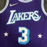 Los Angeles Lakers City Edition 75 Year  Prople #3 DAVIS 1:1 Quality NBA Season Jerseys 2022