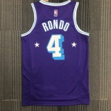 Los Angeles Lakers City Edition 75 Year  Prople #4 RONDO 1:1 Quality NBA Season Jerseys 2022