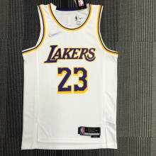 Los Angeles Lakers  75 Year  White #23  JAMES 1:1 Quality NBA Season Jerseys 2022