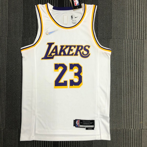Los Angeles Lakers  75 Year  White #23  JAMES 1:1 Quality NBA Season Jerseys 2022