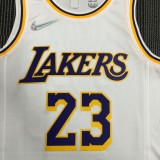 Los Angeles Lakers  75 Year  White #23  JAMES 1:1 Quality NBA Season Jerseys 2022