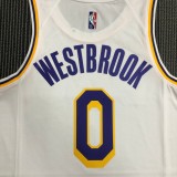 Los Angeles Lakers 75 Year  White #0 WESTBROOK  1:1 Quality NBA Season Jerseys 2022