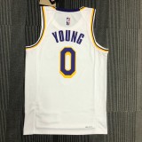Los Angeles Lakers 75 Year  White #0 YOUNG 1:1 Quality NBA Season Jerseys 2022