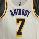 Los Angeles Lakers  75 Year  White #7 ANTHONY  1:1 Quality NBA Season Jerseys 2022