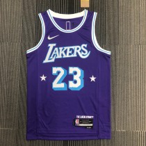 Los Angeles Lakers City Edition 75 Year  Prople #23 JAMES 1:1 Quality NBA Season Jerseys 2022
