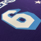 Los Angeles Lakers Purple City Edition  #6  James  round neck  NBA Jerseys 2022