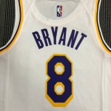 Los Angeles Lakers 75 Year  White Kobe #8 BRYANT 1:1 Quality NBA Season Jerseys 2022