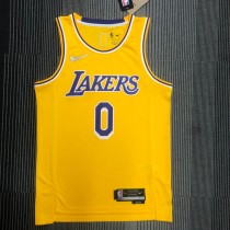 Los Angeles Lakers 75 Year Yellow #0 WESTBROOK  1:1 Quality NBA Season Jerseys 2022