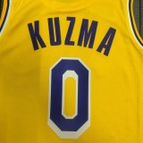 Los Angeles Lakers 75 Year  Yellow #0 KUZMA 1:1 Quality NBA Season Jerseys 2022