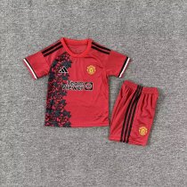 Manchester United  Special Edition Red Rose Kids  1:1 Quality Soccer Jersey 25-26
