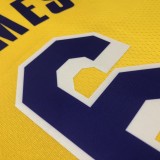 Los Angeles Lakers 75 Year  Yellow #6 JAMES 1:1 Quality NBA Season Jerseys 2022