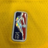Los Angeles Lakers  75 Year  Yellow #34 O'NEAL   1:1 Quality NBA Season Jerseys 2022