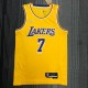 Los Angeles Lakers  75 Year  Yellow #7 ANTHONY  1:1 Quality NBA Season Jerseys 2022