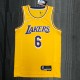 Los Angeles Lakers 75 Year  Yellow #6 JAMES 1:1 Quality NBA Season Jerseys 2022