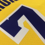 Los Angeles Lakers  75 Year  Yellow #7 ANTHONY  1:1 Quality NBA Season Jerseys 2022