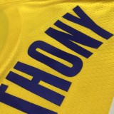 Los Angeles Lakers  75 Year  Yellow #7 ANTHONY  1:1 Quality NBA Season Jerseys 2022