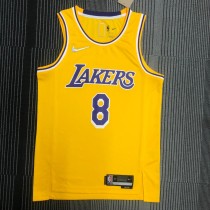 Los Angeles Lakers 75 Year Yellow Kobe #8 BRYANT 1:1 Quality NBA Season Jerseys 2022