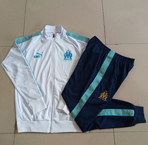 Marseille  White Jacket  Tracksuit  1:1  25-26   (10-2XL)
