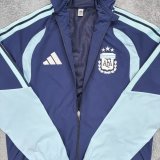 Argentina Windbreaker Sets With pants  Blue 1:1 Quality Soccer Jersey  26-27 (2026)