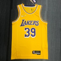Los Angeles Lakers 75 Year  Yellow #39 HOWARD 1:1 Quality NBA Season Jerseys 2022