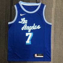 Retro Los Angeles Lakers Blue #7 ANTHONY 1:1 Quality NBA Season Jerseys 2021