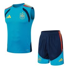 Spain Vest Training Player With Pants Sets 1:1 Quality Soccer Jersey   26-27 (2026)