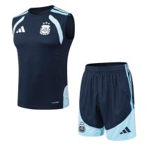Argentina Vest Training Player With Pants Sets 1:1 Quality Soccer Jersey   26-27 (2026)