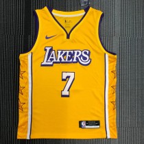 Los Angeles Lakers Yellow with star #7 ANTHONY 1:1 Quality NBA Season Jerseys