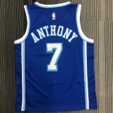 Los Angeles Lakers Blue Latin Night #7 ANTHONY 1:1 Quality NBA Season Jerseys
