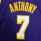 Los Angeles Lakers Purple #7 ANTHONY 1:1 Quality NBA Season Jerseys