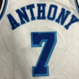 Los Angeles Lakers White Latin Night #7 ANTHONY 1:1 Quality NBA Season Jerseys