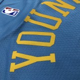 Los Angeles Lakers  Round Neck  MPLS  Blue #0 YOUNG 1:1 Quality NBA Season Jerseys