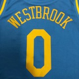 Los Angeles Lakers  Round Neck  MPLS  Blue #0 WESTBROOK  1:1 Quality NBA Season Jerseys