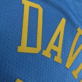Los Angeles Lakers  Round Neck  MPLS  Blue #3 DAVIS 1:1 Quality NBA Season Jerseys