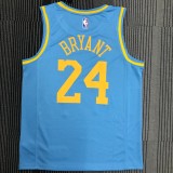 Los Angeles Lakers  Round Neck  MPLS  Blue #24  BRYANT 1:1 Quality NBA Season Jerseys