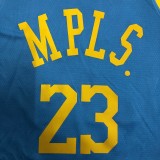Los Angeles Lakers  Round Neck  MPLS  Blue #23 JAMES 1:1 Quality NBA Season Jerseys